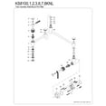 thumbnail image 3 of Kingston Brass KS8100KNL Convergent Two-Handle 1-Hole Wall Mount Pot Filler Faucet with Knurled Handle in Matte Black, 3 of 5