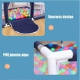 thumbnail image 4 of 91 Inch Large Kid Baby Playpen Playard With Basketball Hoop,Folding Breathable Mesh Infant Children Play Game Fence for Indoors Outdoors Home, 4 of 9