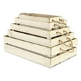 thumbnail image 3 of Set of 5 Wooden Slatted Crate with Rope Handle, 3 of 7