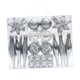 thumbnail image 1 of 40 piezas de adornos de bolas de Navidad/adornos colgantes para árboles de Navidad/decoración navideña para año Nuevo, cumpleaños, aniversario, fiesta Plata, 1 of 8
