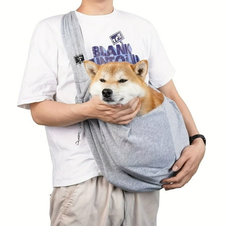Portable Pet Sling Carrier - Adjustable Strap  Large Capacity Dog Bag for Easy Travel and Comfortable Carrying