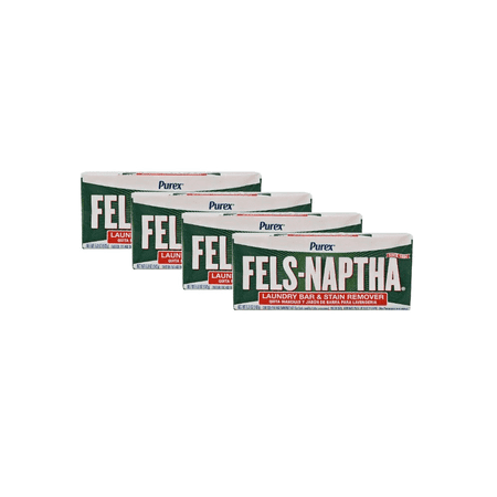 Purex Fels-Naptha Laundry Bar & Stain Remover & Pre-treater, 5 Ounce (4 Pack)