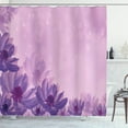 thumbnail image 1 of Ambesonne Anemone Flower Shower Curtain, Dreamy Blossoms, 69"Wx84"L, Magenta Lavender, 1 of 3