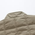 thumbnail image 4 of guisaled Men Winter Jackets Lightweight Fashion Solid Puffy Warm Puffer Coats Zipper Stand collar Thicken Insulated Packable Down Jacket, 4 of 6