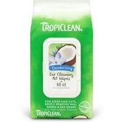 TropiClean Ear Cleaning Wipes for Pets, 50ct -