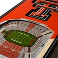 thumbnail image 3 of YouTheFan NCAA Texas Tech Red Raiders 6'' x 19'' 3D Stadium View Banner, 3 of 7