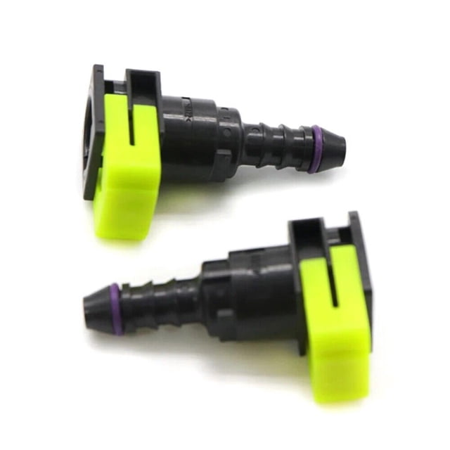 Automotive 2pcs 9.49mm ID6 8x6 Fuel Line Hose Quick Release Female Connector -