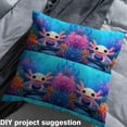 thumbnail image 2 of jejeloiu Axolotl Fabric by the Yard 2 Yards,Cartoon Ocean Animal Room Decor Fabric by the Yard,Watercolor Coral Fabric for Sewing For Girls,Ultra Soft Home Decor, 2 of 6