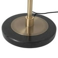 thumbnail image 6 of NOVA of California Luna Bella Torchiere Floor Lamp - Matte Black & Gold-Leaf Shade, Weathered Brass, Black Marble Base, Dimmer, 6 of 7