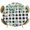 Green Black, variant on Elastic Fitted Round Tablecloth, Green Eucalyptus Leaves Waterproof Stretch Table Cover for 45"-54" Tables, Daisy Floral Summer Botanical Wooden Washable Outdoor Tablecloths for Patio, Picnic
