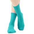 thumbnail image 6 of QSAWXQZ Kids' Crew Socks Solid Cotton Knitting Breathable Mid Calf Socks 5-13Years, 6 of 6