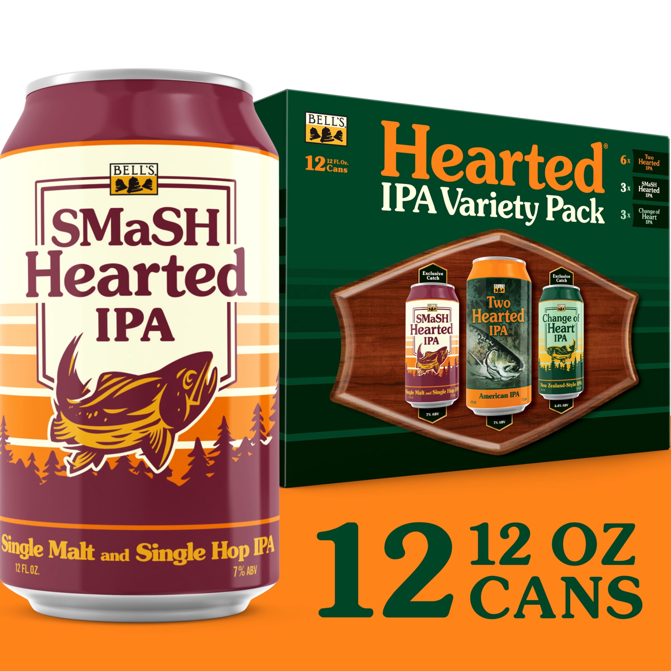 Bell's Hearted Variety Pack Craft IPA Cans 12 fl oz 7% ABV 12 Pack