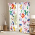 thumbnail image 3 of Homewish Cute Butterfly Blackout Curtains Set of 2 (52x84 Each),Kawaii Colorful Floral Window Curtains,Bohemian Style Curtains and Drapes For Girls Teens,Luxury Bedroom Decor, 3 of 6