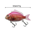thumbnail image 1 of VIB Leurres de Pêche Souples 3D Swimbait Dynamique Vibration Appâts de Pêche en Mer Coulants, 1 of 10
