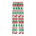thumbnail image 3 of DHFJKG Men's Christmas Pajamas Pants Lightweight Santa Printed Relaxed Fit With Elastic Drawstring Side Pockets Home Lougewear For Festive Party Leisure Trousers, 3 of 6