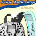 thumbnail image 5 of Soccer and Trophy White Pattern 17" School Backpacks for Teens,Waterproof Oxford Fabric,S-Shape Padded Straps for School,Travel,Hiking,Camping, 5 of 6