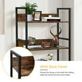 thumbnail image 4 of HOFFREE Ladder Shelf 4-Tier Bookshelf Storage Rack Bookcase with Steel Frame Industrial Book Shelves Storage Rack for Living Room Home Office Kitchen Bedroom, 4 of 9