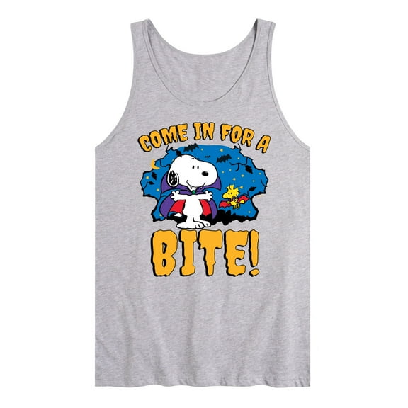 Peanuts - Snoopy Come In For A Bite - Men's Jersey Tank Top