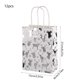 thumbnail image 3 of Bolsas de regalo navideñas con estampado de Papá Noel | Bolsas de papel para envolver dulces para fiestas navideñas | Envoltura y almacenamiento de juguetes, aperitivos y cosméticos, 3 of 6