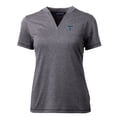 thumbnail image 2 of Women's Cutter & Buck  Heather Charcoal Tulsa Drillers Forge DryTec Heathered Stretch Blade Top, 2 of 3