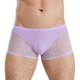 thumbnail image 1 of Felwors Men's Underwear Japanese Mesh Translucent High Spring Low Waist Sexy U Breathable Boxers, 1 of 4