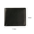 thumbnail image 5 of Opvise Men Faux Leather ID Card Holder Zipper Pocket Money Clip Business Bifold Wallet, 5 of 7