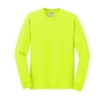 thumbnail image 5 of Gildan Men’s Hi-Vis Long Sleeve Safety T-Shirt, Durable Work Tee, Heavy Cotton, Safety Green, 3XL, 5 of 5