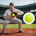 thumbnail image 6 of Lsupdaol 36 Pcs 1.65 Inch Mini Plastic Baseball Training Balls Hollow Softballs with Drawstring Bag, 6 of 6