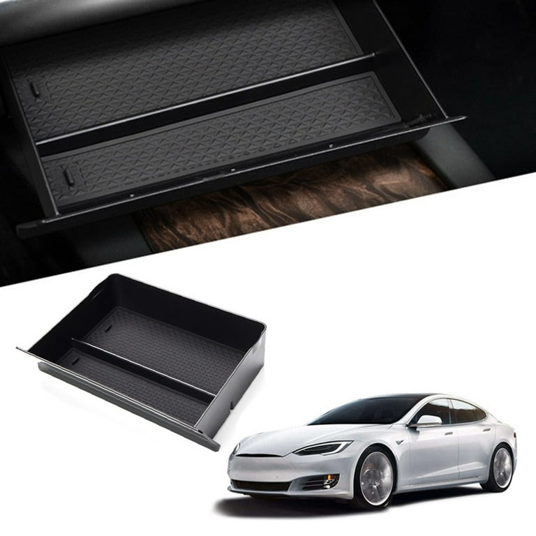Car Style Center Console Storage Box Drawer Tray For Tesla Model S/ X 