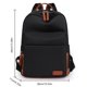 thumbnail image 3 of Mochila de nailon para mujer, informal, suave, para oficina, viajes, escuela (negro), 3 of 3
