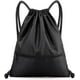 thumbnail image 1 of Mochila con cordón, impermeable, con bolsillo con cremallera, para gimnasio, natación, para hombres y mujeres., 1 of 7