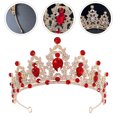 thumbnail image 4 of Miangastore Couronne en Cristal Alliage de Zinc Strass 1Pcs 6.3X6.3In, 4 of 8