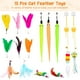 thumbnail image 4 of Juguetes interactivos con plumas Cat Wand Toy Depets, 15 unidades, 4 of 7