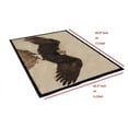 thumbnail image 4 of Lodge, Cabin Nature and Animals Area Rug - Nature Pattern Cabin Area Rug - Abstract, Chocolate/Beige-Eagle on Mountain Top, 4 of 6