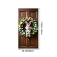 thumbnail image 3 of CaiYueKe Easter Door Cover Curtain Decoration Spring Holiday Party Decor for Home Front Door Wall Hanging Welcome Sign with Bunny Eggs Floral Pattern Festive Celebration Indoor Outdoor Seasonal, 3 of 7
