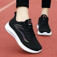 thumbnail image 4 of Chenyee Womens Beathable Lace Up Sneakers Lightweight Non Slip Casual Walking Running Shoes, 4 of 7