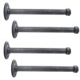 thumbnail image 1 of HOEMLIM Soporte para estante, paquete de 4 soportes flotantes para estante rústico montado en la pared, estantería industrial para tuberías, hardware de soporte resistente para madera (10.0 in, negro, 1 of 1