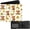 Yak-White, variant on Bookshelf Bifold Wallet for Men, Women, PU Leather Small Slim  Pocket Wallet with ID Window,  for Book Lover Female Ladies, Black
