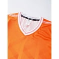 thumbnail image 4 of Miaeowve Soccer Uniforms for Kids Boys Football Jersey V Neck Practice T Shirt and Sport Shorts Set Orange M, 4 of 6