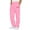 Pink, variant on Straight Leg Sweatpants for Men Canada Flag Print Elastic Waist Drawstring Athletic Lounge Pants with Pockets