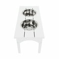 thumbnail image 4 of WestinTrends Elevated Modern Pet Stand Feeder for Cats & Dogs Puppy, Removable stainless steel bowls, UV and Weather Resistant, 4 of 8