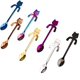 thumbnail image 1 of (Multicolor) Cucharadita para gatos Cucharadita de acero inoxidable Paquete de 7 cucharas de café colgantes Diseño de mini gatito Cuchara para agitar Té Leche Café Postre Bebida Batido, 1 of 5