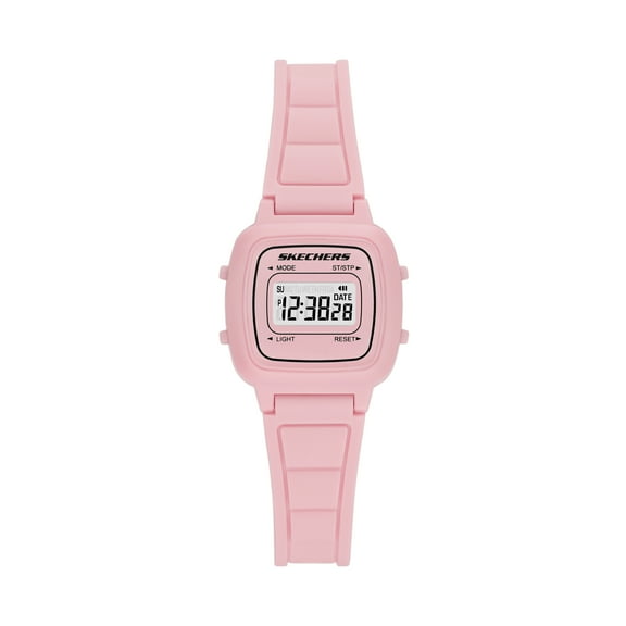 Skechers Women's Alta Digital Chronograph, Blush Polycarbonate Watch