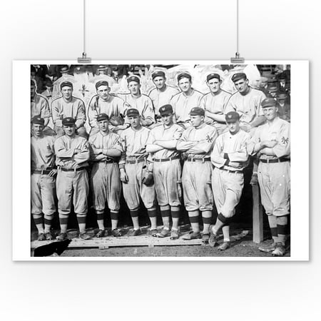Ny Giants Team Baseball Photo 2 9x12 Art Print Wall Decor