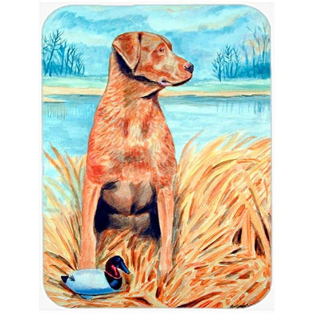 Chesapeake Bay Retriever Glass Cutting Board - Large, 15 x 12 in.