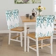thumbnail image 5 of Green Eucalyptus Leaves Dining Chair Back Cover Only, Farm Plant Country Watercolor Set of 4 Chair Back Covers, Removable Washable for Dining Room, Banquet & Holiday Decoration, 5 of 9