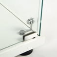 thumbnail image 5 of 49.1" Tall Glass Display Cabinet, 3-Shelf Curio Cabinet with Glass Doors and Lock, Floor Standing Bookshelf with Non-slip Caps for Living Room, Office, White, 5 of 10