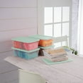 thumbnail image 5 of Sterilite 30 Pack 6 Quart Clear Plastic Stackable Storage Container Tote, 5 of 7