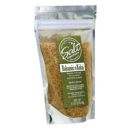 Hawaiian Island Salt Company Sea Salt Seasoning Balsamic o Kekai 8 Ounce Pouch