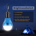 thumbnail image 3 of Luces de camping, luces de tienda de campaña con mosquetones, 2 uds., tienda de campaña impermeable, luz LED, lámpara de luz de emergencia portátil para acampar Sincero  Hogar, 3 of 5